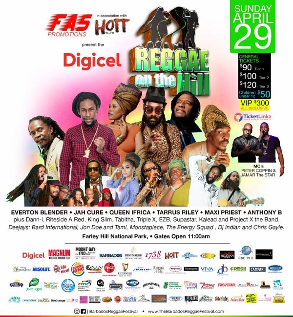 DannI for Reggae on the Hill in Barbados