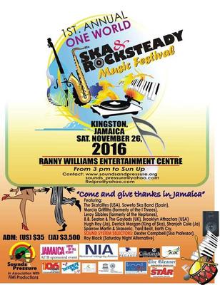 Ska & Rocksteady Music Festival For Kingston, Jamaica